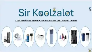 Medicine Cooler Testing: How Loud (Decibel) are the USB Medicine Travel Coolers