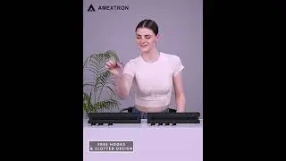Amextron&reg; Wall Shelf with Metal Hooks | Smart Storage for Kitchen & Bathroom 🧴🍳✨