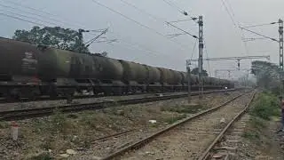 BWNX WAG-7 #27657 with BTPN RAKE(Oil Tanker) exiting Kamakhya Jn || Indian Railways|| Freight Train