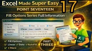 &ldquo;MS Excel Part 16 | Fill Option Full Information | Editing Menu in Hindi