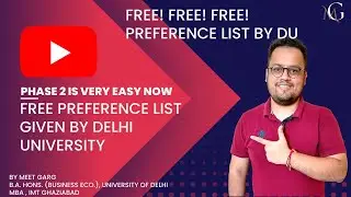 Free preference list given by Delhi University| Preference count feature launched by DU for phase 2