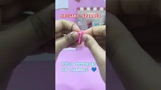 EASY ORIGAMI - SPINNER TOY - FUN FOR KIDS