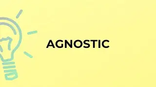 What is the meaning of the word AGNOSTIC?