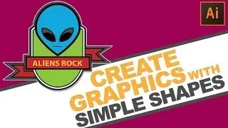 Illustrator Tutorial:How to create graphics using basic shapes.