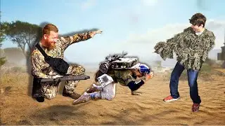 Father and Son Disrespect raiders that push them while they're fighting ARC!