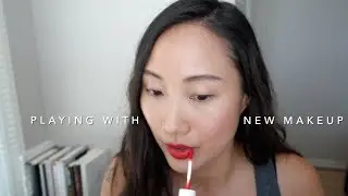 playing with new makeup (Ere Perez, Bite Beauty, Glossier)