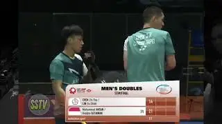 Mohammad Ahsan Hendra Setiawan vs Chen Zhi Rey Lin Yu Chieh SF Australia Open 2024