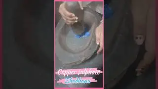 Copper sulphate purification 💙Tutha shodhana  तुत्थ शोधन  -Rasa shastra #bams #rasashastra #amrita
