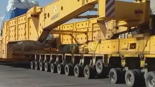 Oversized cargo. Convoi Exceptionnel. 600 tonnes.  Негабаритный груз.