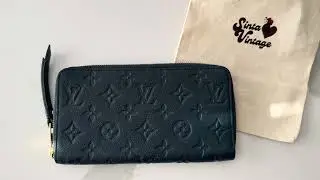 Louis Vuitton 2011 Zippy Wallet in Monogram Empreinte Blue