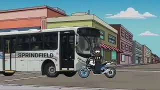 Um homem foi descia de moto batendo um &ocirc;nibus Clara Stetson o acidente de cidade Springfield