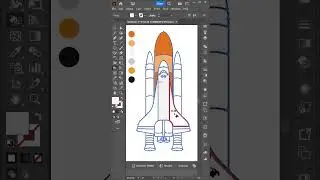 Adobe illustrator tutorial - Live Paint Bucket Tool, coloring #shorts #short #adobeillustrator