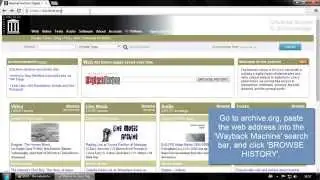 How to view a deleted website / web page