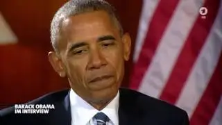 US - Pr&auml;sident Obama im Gespr&auml;ch mit Klaus Brinkb&auml;umer, 