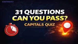 Easy or Hard? Countries And Capitals Quiz | Part 3 | Capitals Vocabulary Quiz For ESL Learners
