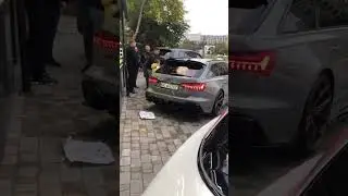 Audi RS6 Sound😍😍😍 #audi#rs6#sound#exhaustsound#abt#tuning#avant#quattro#viral#akrapovic#abt#mtm