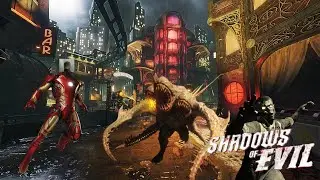 Beating The Shadows Of Evil Easter Egg Playing as... IRON MAN