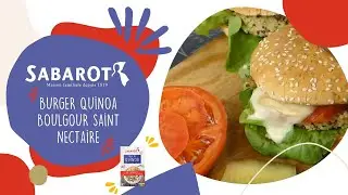 Burger quinoa boulgour saint nectaire