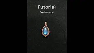 Wire wrap pendant tutorial coming soon #handmadejewelry #jewellery #wirework