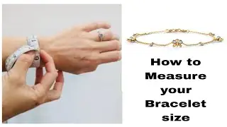 How to Measure your Bracelet Size At Home | Bracelet ka naap khud se kaise le #prettyu