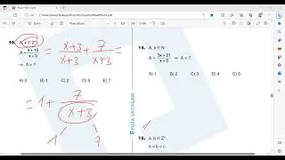 Puza Math 1 Sayılar Test 10 11 12(YÖS)