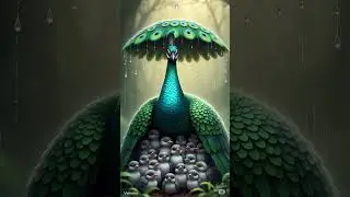 Witness pure, divine protection. #ai #birds #peacock #aipeacock