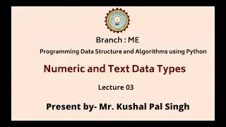Programming Data Structure and Algorithms Using Python  | AKTU Digital Education