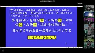 20260112-台北會幕堂晨禱分享-民數記三章27-32節-劉均牧師