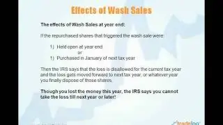 Webinar: Wash Sales and the Active Trader
