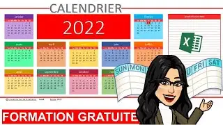 Créer un calendrier annuel sur excel