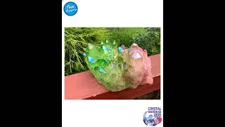 Aura Quartz Crystal Large 3 Lb. 15 oz. Cluster ~ 7