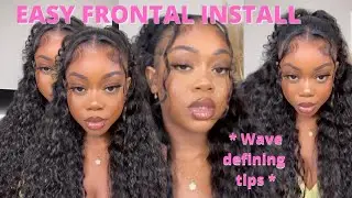 Prettiest Water Wave Wig 😍! Glueless HD Frontal Install +Current Favorite Hairstyle ft Yolissa hair