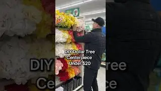 DIY Dollar Tree Fake Flower Centerpiece Under $20 #shorts
