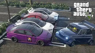 KURUMY VS SZEROKI MAŁY SAMOCHODZIK w GTA 5 Online Hogaty i EKIPA 