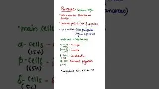 Islets of Langerhans #shorts #insulin #glucogan
