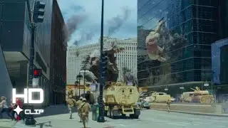 Rampage (2018) - Monsters Attack in Chicago scene | HD Movie Clip