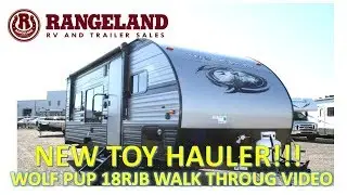 NEW!!! 2019 WOLF PUP 18RJB TOY HAULER WALK THROUGH VIDEO