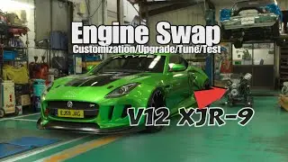 GT7 Builds: Jaguar F-Type R Coupé ’14 with Jaguar XJR-9 ’88 V12 Engine Swap | Tune & Test