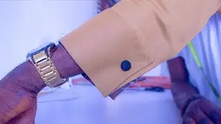 sleeve design, double French cuff without pleats