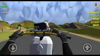 Cafe Racer v 1.00 run: Track Country Plains, mode Endless #caferacergame