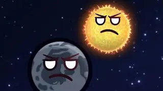Lune soleil col&egrave;re 