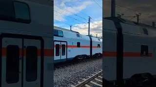 &Ouml;BB Railjet and IC passing. #train #stadler kiss. #siemens #linz ,#austria