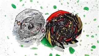 Beyblade Battle on the Water Lost Longinus VS Super Wyvern (Splash Field)(Beyblade X Art)