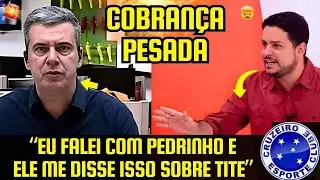 “EU FALEI COM PEDRINHO!” — PRESIDENTE REVELOU O QUE PENSA SOBRE FUTURO DE TITE - COBRANÇA PESADA