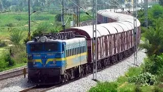 Speeding Freight and Passenger trains at Tyakal....