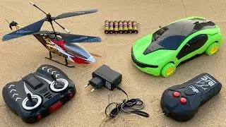 Unboxing RadioControl RC Flying Helicopter with Rechargeable 3D Light Car and | Aeroplane Unboxing 😍