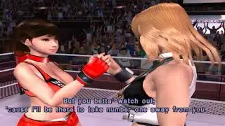 Rumble Roses Story Mode Comparison - Reiko Hinomoto vs Dixie Clemets