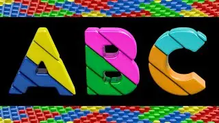 3D Colourful Plastic Letters ABC Alphabet Song for Kids | Learn the Alphabet with Bright 3D Letters