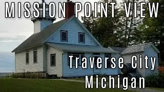 A View of Traverse City Michigan's Mission Point Lighthouse