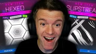 I'M *ADDICTED* TO BLACK MARKET TRADE UPS IN ROCKET LEAGUE!